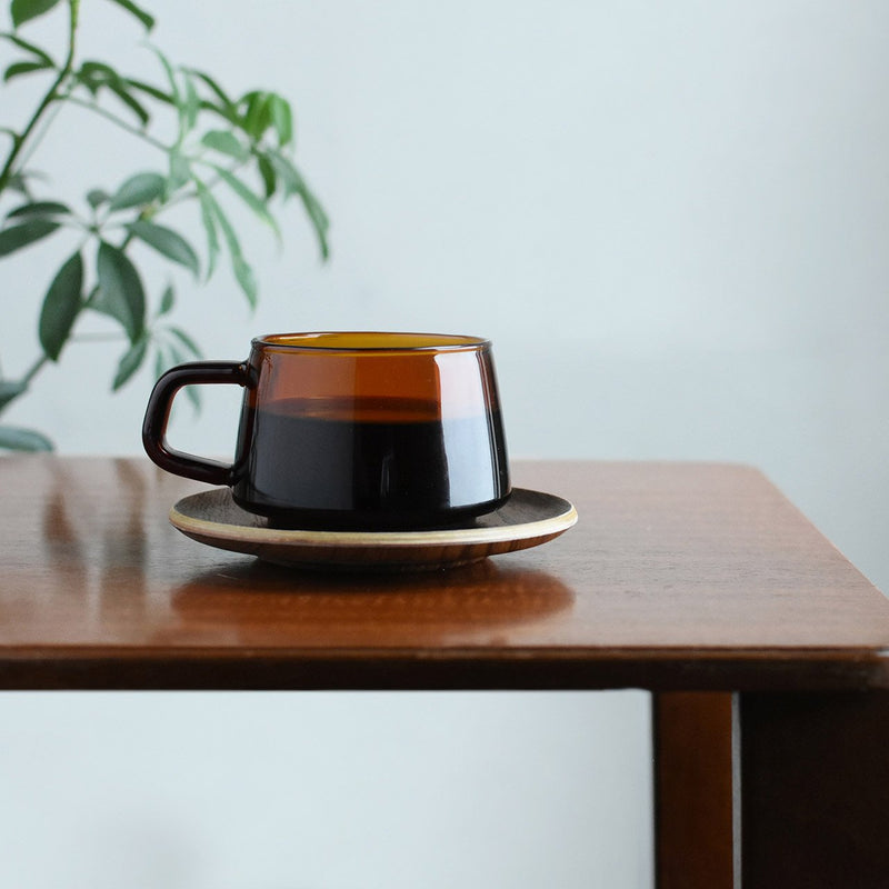 Kinto Sepia Cup & Saucer - Twin Flame Collections