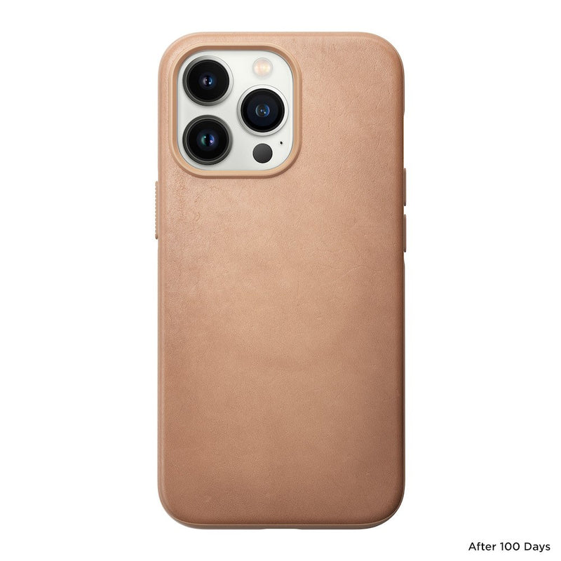 Nomad - Modern Leather Case - iPhone 13 Pro - Natural - Twin Flame Collections
