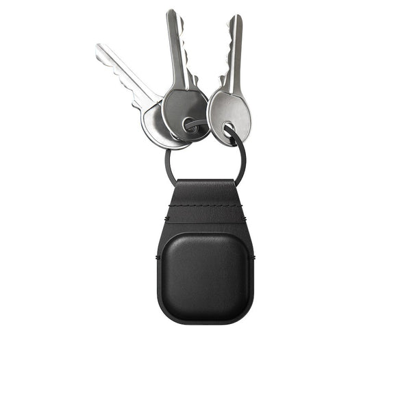 Nomad - AirTag Leather Keychain - Black - Twin Flame Collections