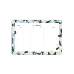 RIFLE PAPER CO - WEEKLY DESKPAD - HYDRANGEA - Twin Flame Collections