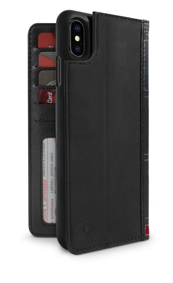 Twelve South - BookBook for iPhone XS Max - Black - Twin Flame Collections