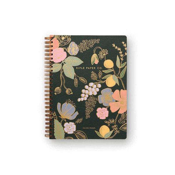Rifle Paper Co - Spiral Notebook - Ruled - A5 - Colette - Twin Flame Collections