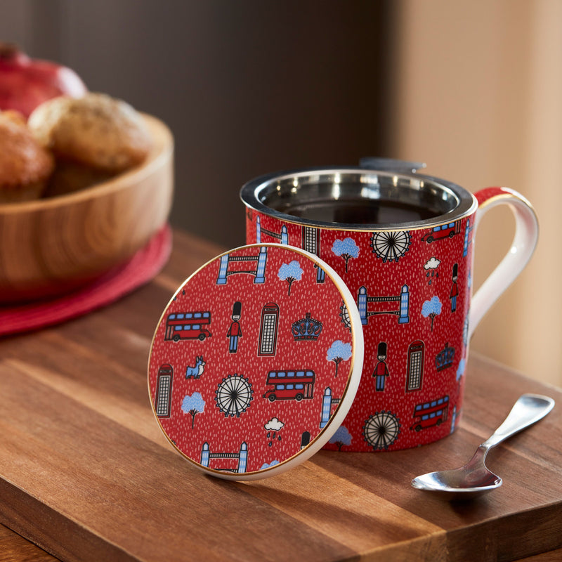 Boxed Iconic English Breakfast Mug/Infuser 400ml