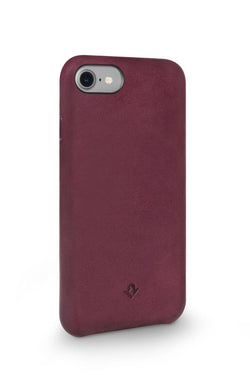 Twelve South - Relaxed Leather case - iPhone 7/8 - Marsala Red - Twin Flame Collections