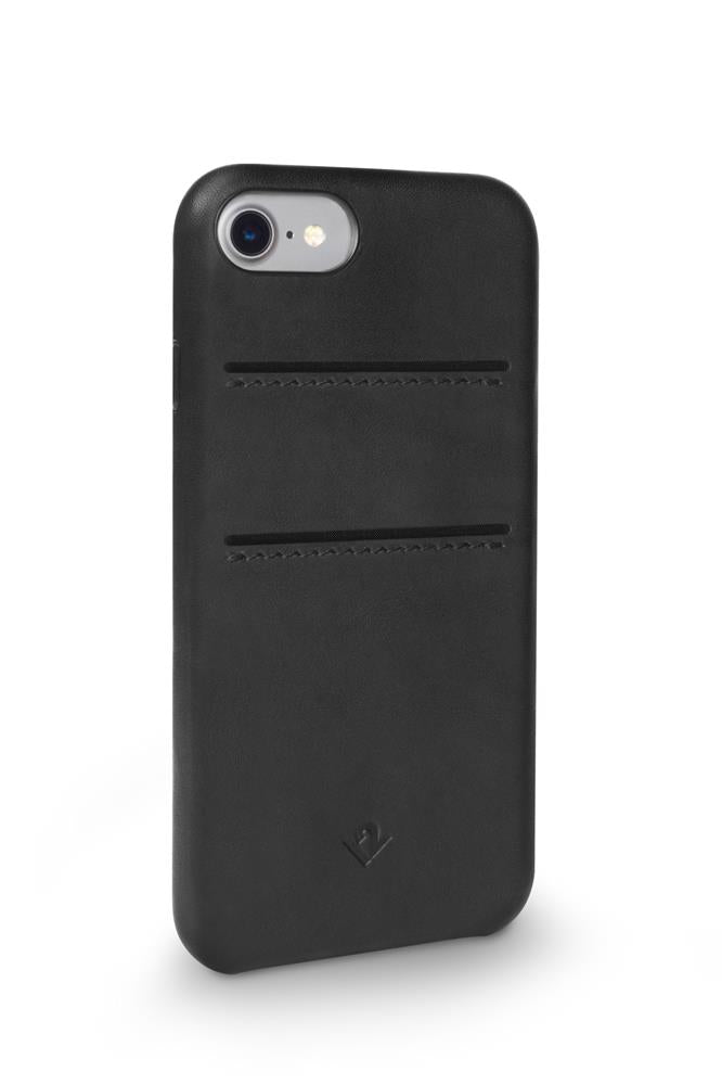 Twelve South - Relaxed Leather case with pockets - iPhone 7/8 - Black - Twin Flame Collections