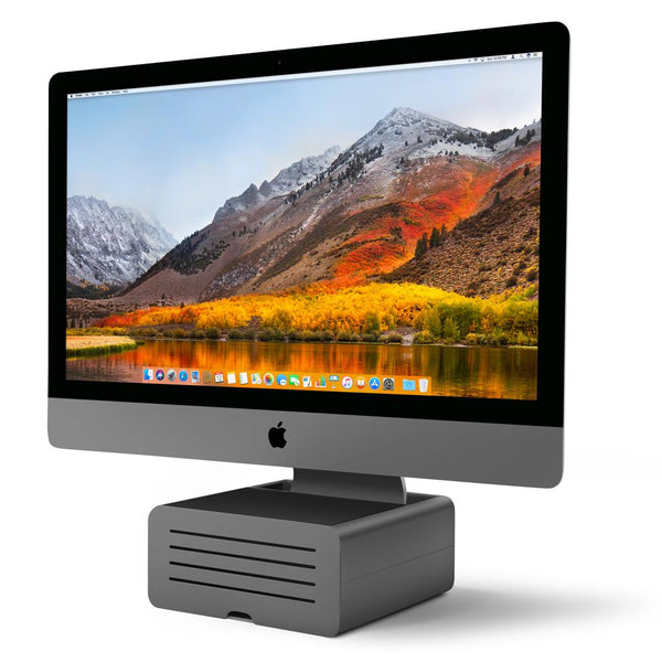 Twelve South - HiRise Pro for iMac and Display - Gunmetal - Twin Flame Collections