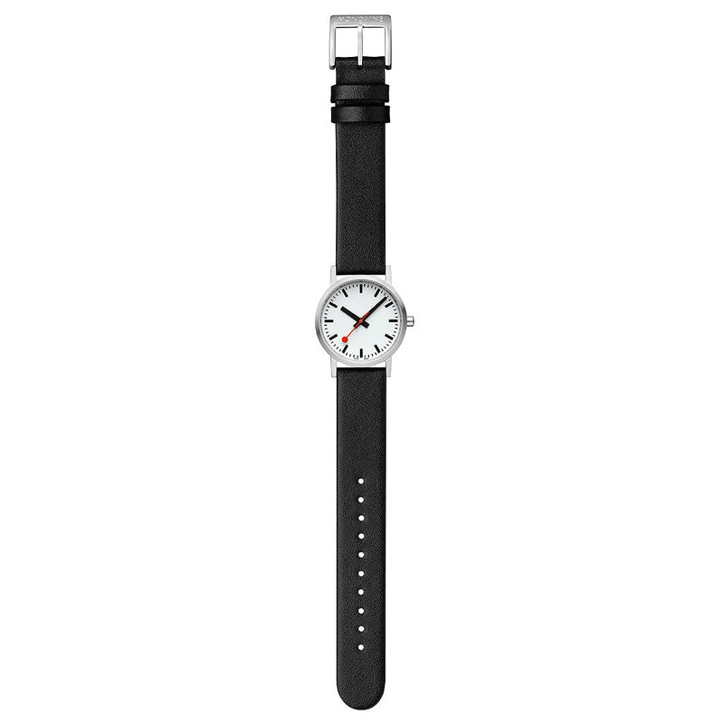 Mondaine Official Swiss Railways Classic Pure White 30mm Watch - Twin Flame Collections