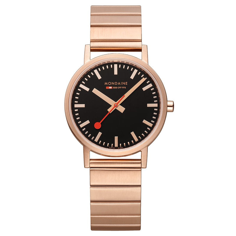 Mondaine Official Classic Rose Gold Watch 36mm - A660.30314.16SBR - Twin Flame Collections