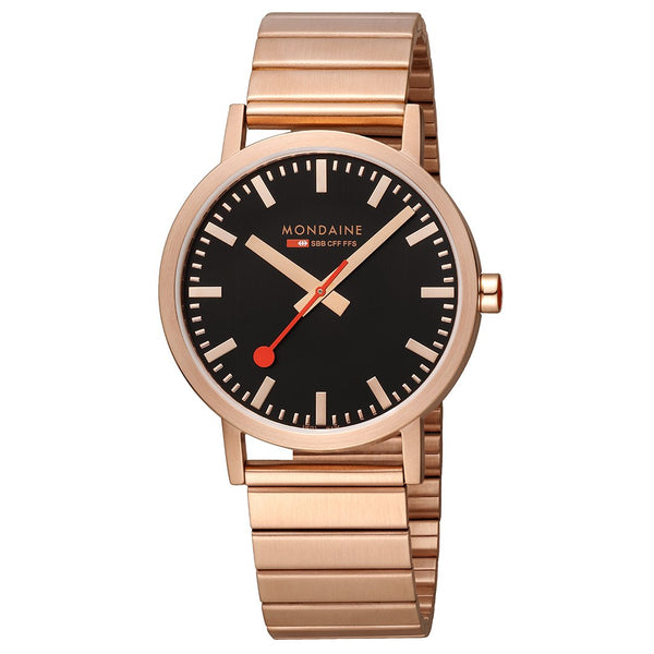 Mondaine Official Classic Metal Rose Gold Watch 40mm - A660.30360.16SBR - Twin Flame Collections