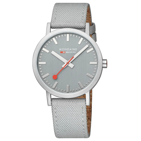 Mondaine Official Swiss Railways Classic Grey 40mm Watch - Twin Flame Collections