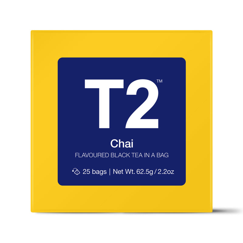 T2 Chai Teabag Gift Cube 25pk - Twin Flame Collections