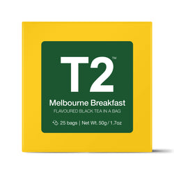 T2 Melbourne Breakfast Teabag Gift Cube 25pk - Twin Flame Collections