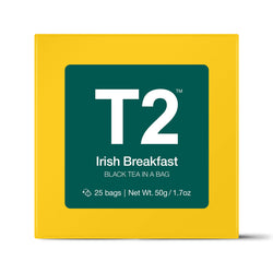 T2 Irish Breakfast Teabag Gift Cube 25pk - Twin Flame Collections