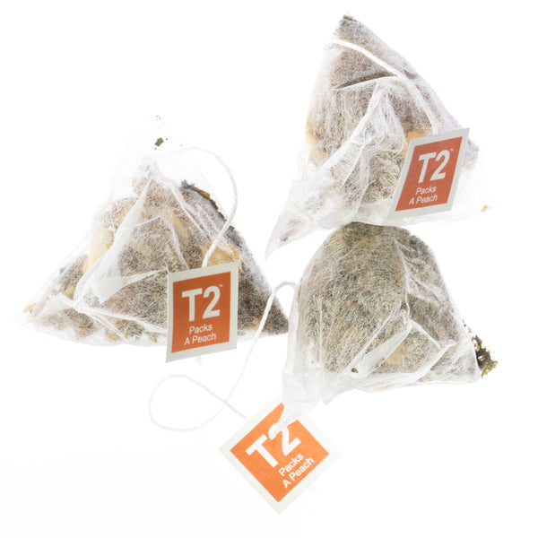 T2 Packs A Peach Teabag Gift Cube 25pk - Twin Flame Collections