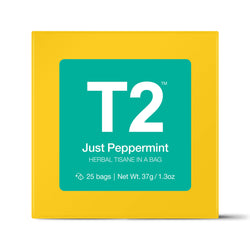 T2 Just Peppermint Teabag Gift Cube 25pk - Twin Flame Collections