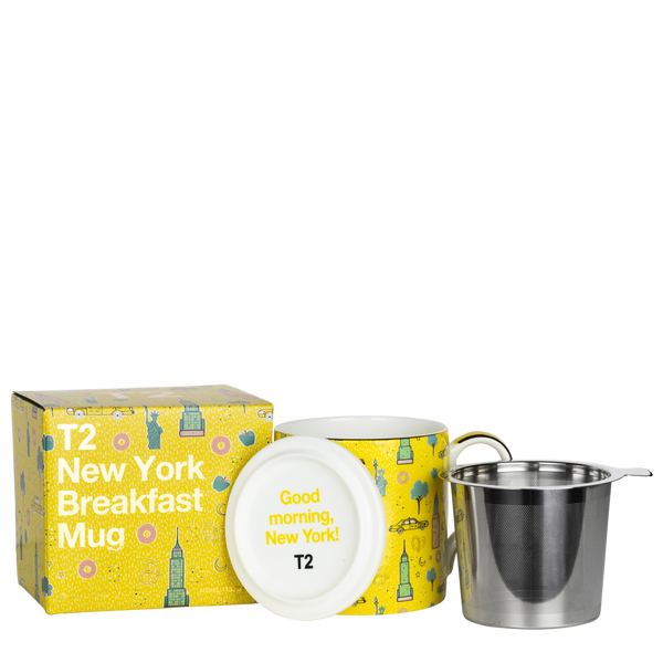 Boxed Iconic New York Breakfast Mug/Infuser 400ml - Twin Flame Collections
