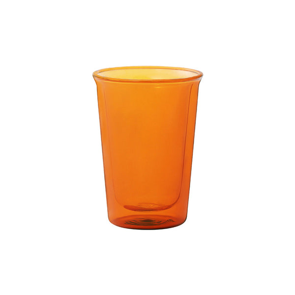 Kinto - Cast Amber Double Wall Cocktail Glass - 290ml - Twin Flame Collections