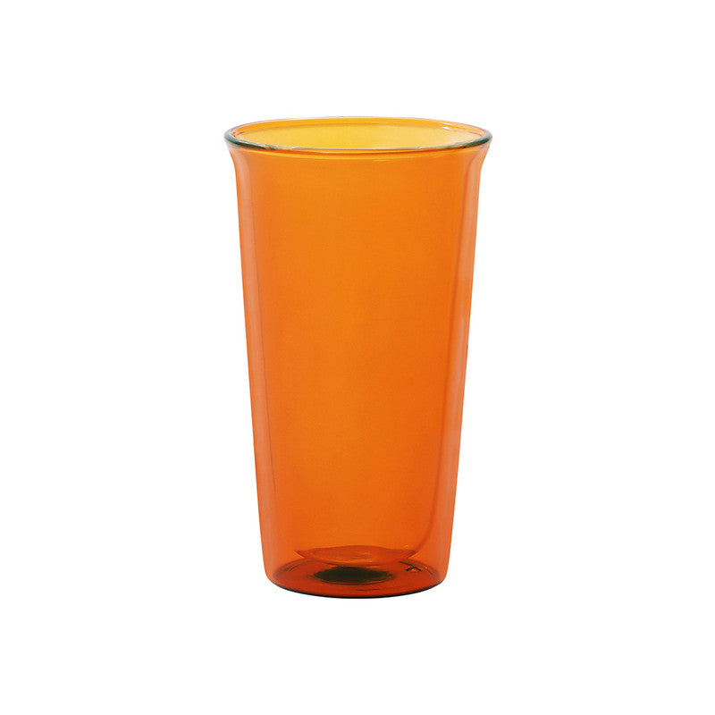 Kinto - Cast Amber Double Wall Beer Glass - 340ml - Twin Flame Collections