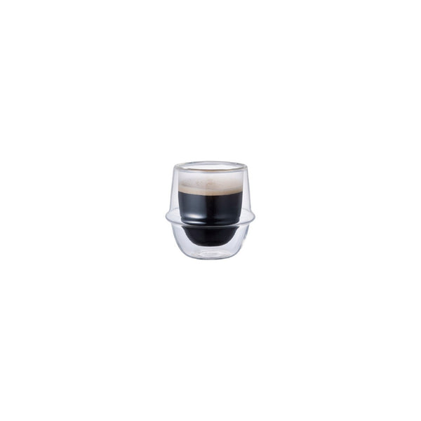 Kinto Kronos Double Wall Espresso Cup - Twin Flame Collections