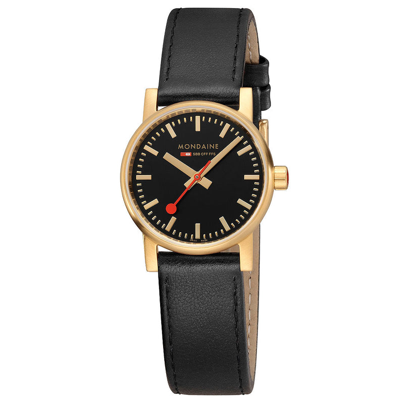 Mondaine Official evo2 30mm Golden Stainless Steel watch - Twin Flame Collections