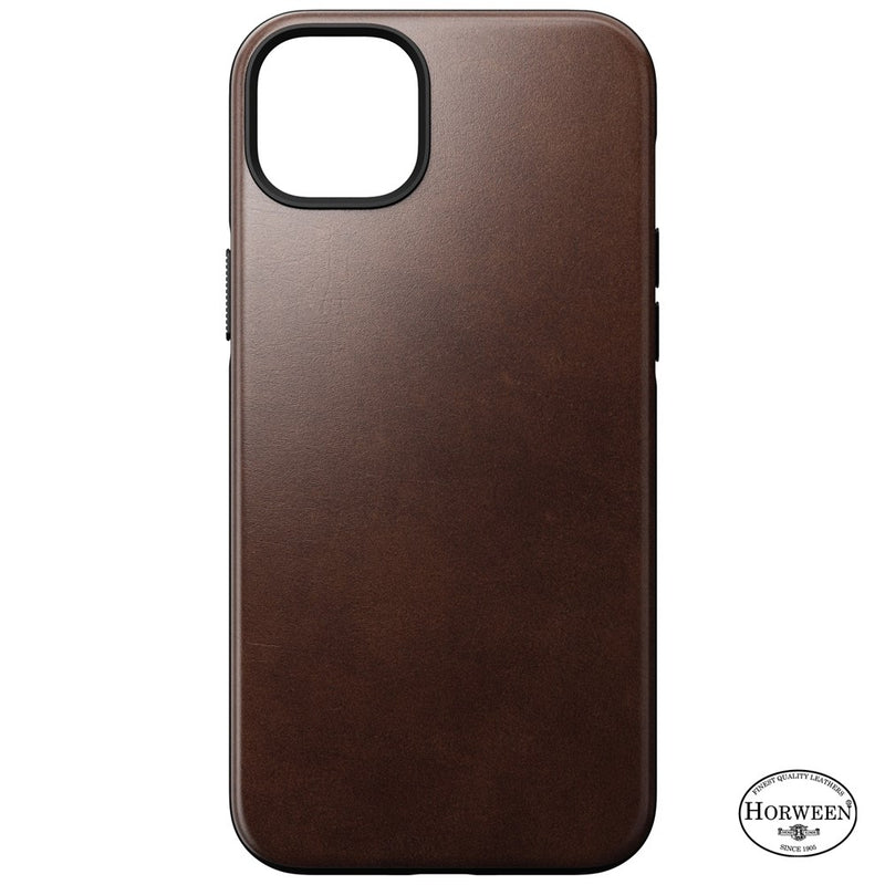 Nomad - Modern Horween Leather Case - iPhone 14 Plus - Twin Flame Collections