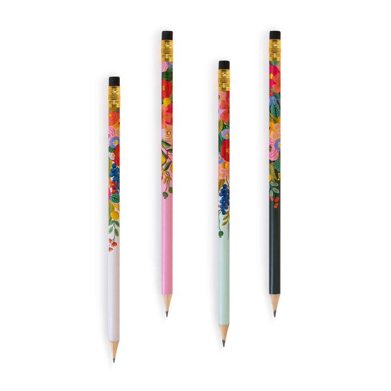 RIFLE PAPER CO - GRAPHITE PENCILS - SET OF 12 - GARDEN PARTY - Twin Flame Collections