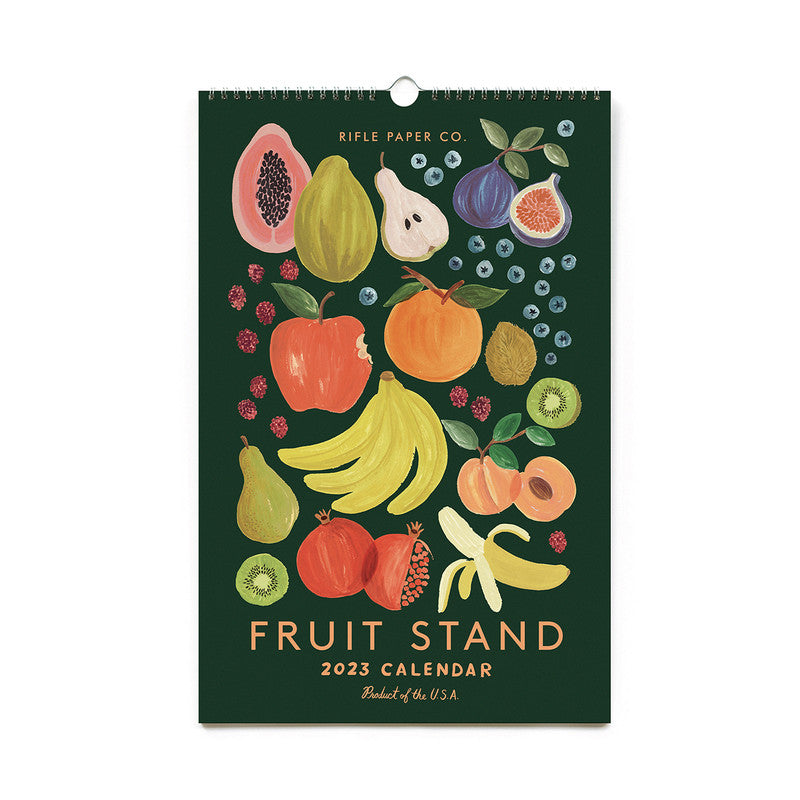 RIFLE PAPER CO - 2023 WALL CALENDAR - FRUIT STAND - Twin Flame Collections
