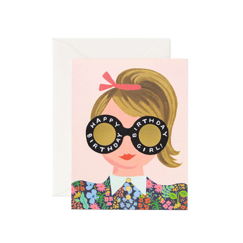 RIFLE PAPER CO - SINGLE CARD - MEADOW BIRTHDAY GIRL - Twin Flame Collections