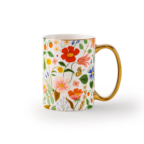 RIFLE PAPER CO - PORCELAIN MUG - STRAWBERRY FIELDS - Twin Flame Collections