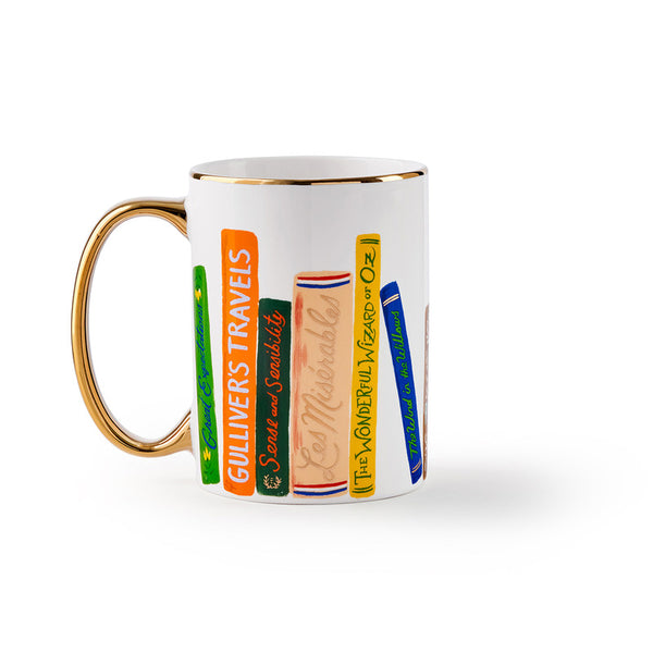 RIFLE PAPER CO - PORCELAIN MUG - BOOK CLUB - Twin Flame Collections