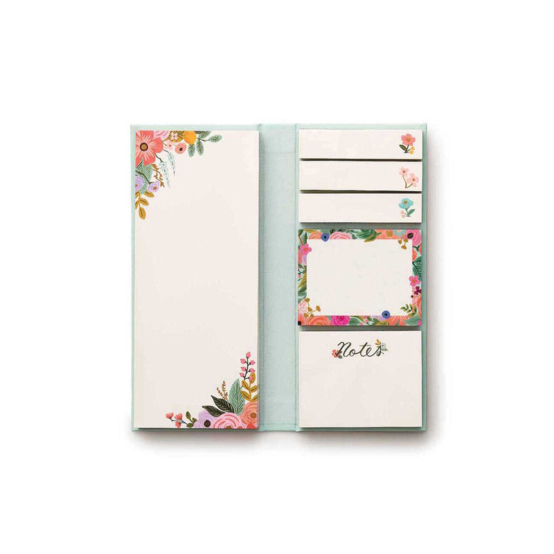 RIFLE PAPER CO - STICKY NOTE FOLIO - GARDEN PARTY - Twin Flame Collections