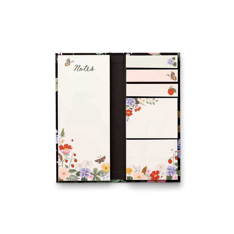 RIFLE PAPER CO - STICKY NOTE FOLIO - STRAWBERRY FIELDS - Twin Flame Collections