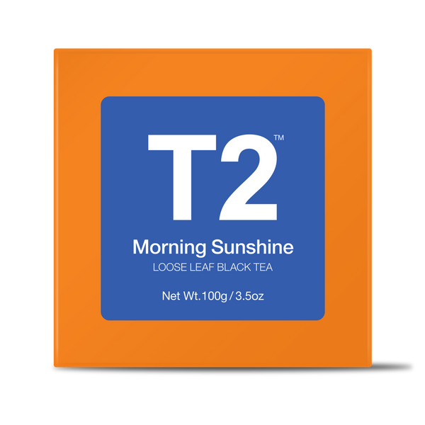 T2 Morning Sunshine Loose Leaf Gift Cube 100g - Twin Flame Collections