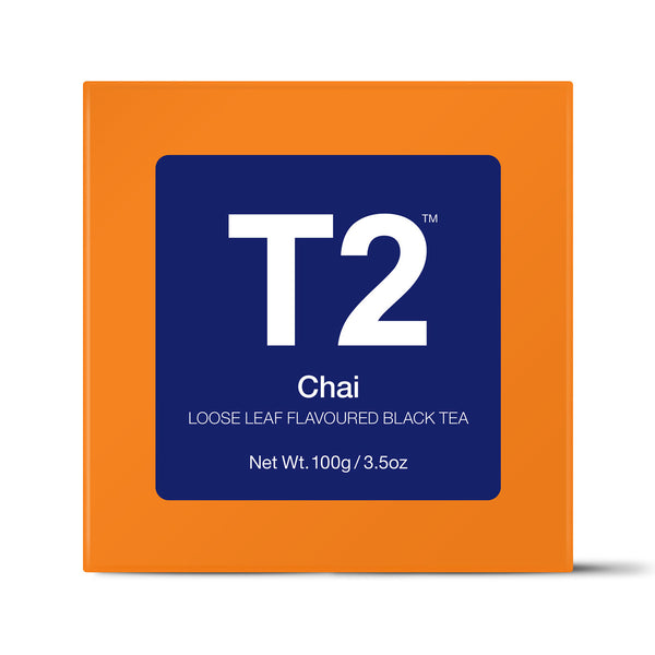 T2 Chai Loose Leaf Tea Leaves Gift Cube 100g - Twin Flame Collections
