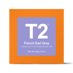 T2 French Earl Grey Loose Leaf Gift Cube 100g - Twin Flame Collections