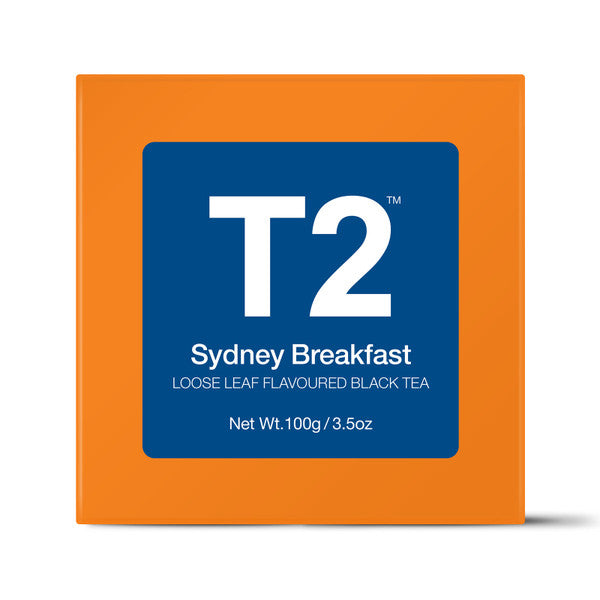 T2 Sydney Breakfast Loose Leaf Gift Cube 100g - Twin Flame Collections