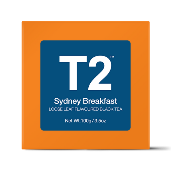 T2 Sydney Breakfast Loose Leaf Gift Cube 100g - Twin Flame Collections