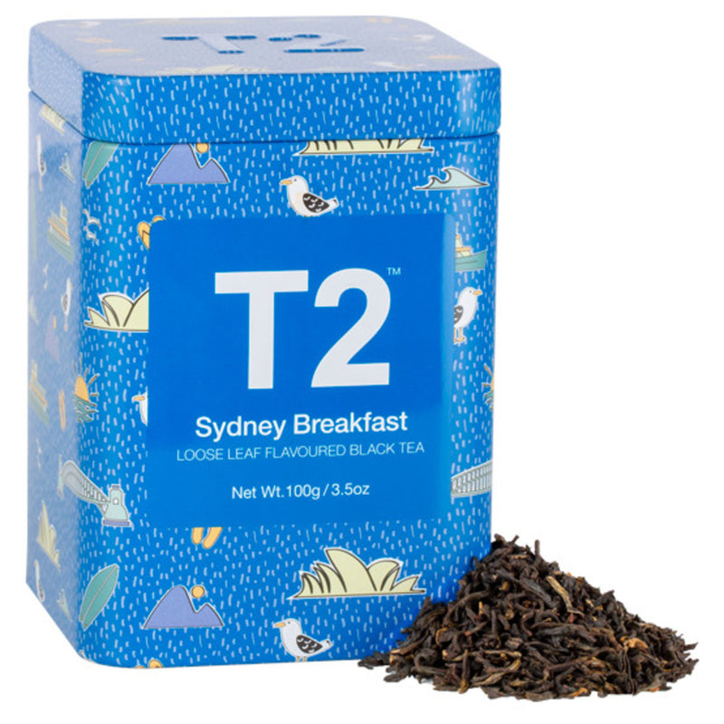 T2 Sydney Breakfast Loose Leaf 100g Icon Tin - Twin Flame Collections
