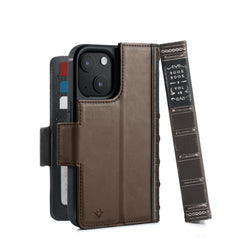 Twelve South - BookBook for iPhone 13 - Brown - Twin Flame Collections
