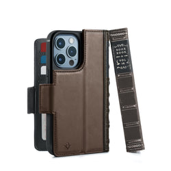 Twelve South - BookBook for iPhone 13 Pro - Brown - Twin Flame Collections