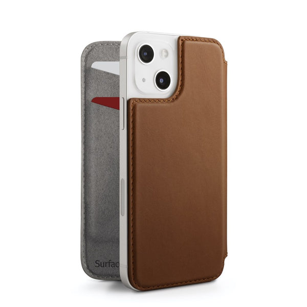Twelve South - SurfacePad for iPhone 13 - Cognac - Twin Flame Collections