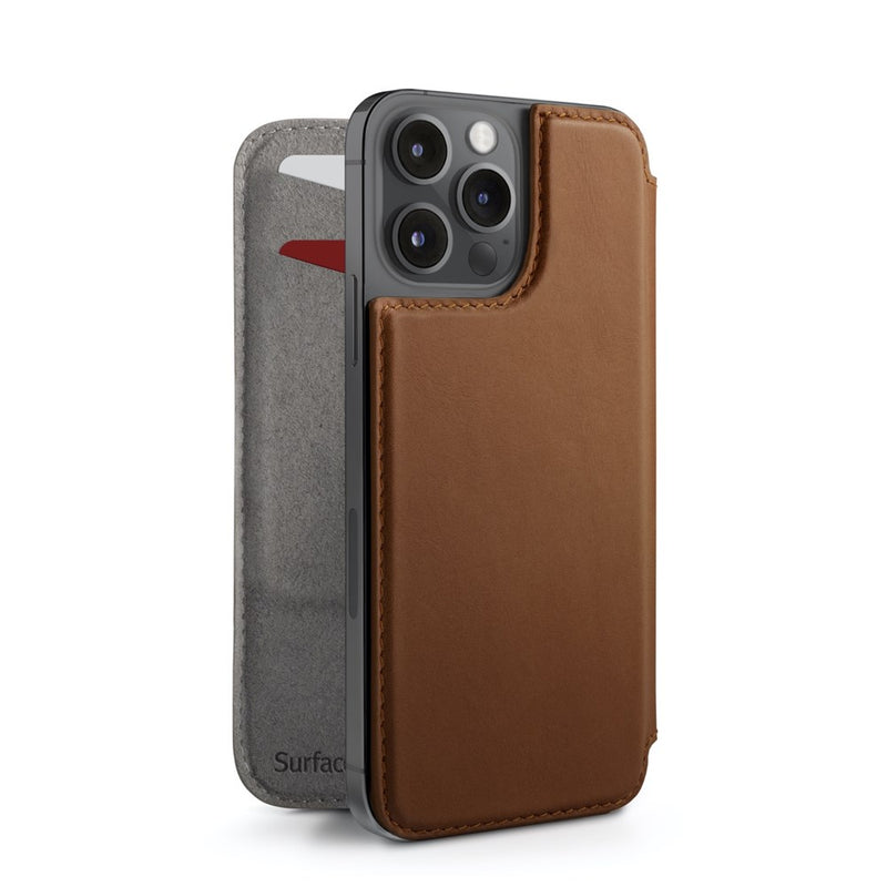 Twelve South - SurfacePad for iPhone 13 Pro Max - Cognac - Twin Flame Collections