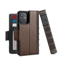 Twelve South - BookBook for iPhone 12 Mini - Brown (MagSafe) - Twin Flame Collections