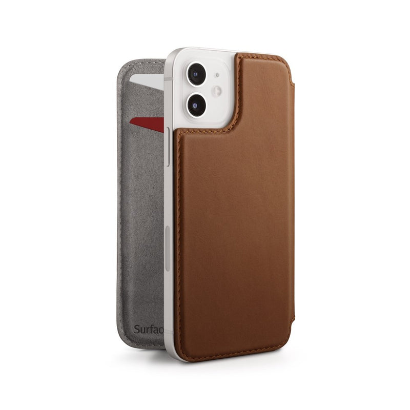 Twelve South - SurfacePad for iPhone 12 Mini - Brown - Twin Flame Collections