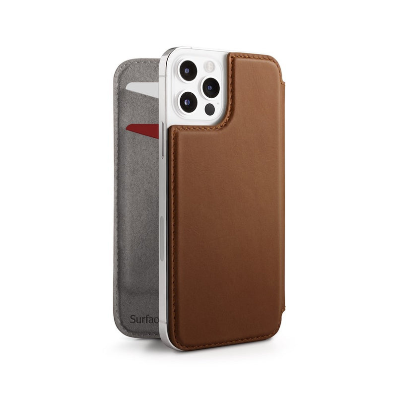 Twelve South - SurfacePad for iPhone 12 / 12 Pro - Brown - Twin Flame Collections