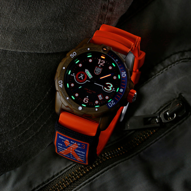 Luminox Bear Grylls X #TIDE Recycled Ocean Material Rule of 3 Men's Watch - Twin Flame Collections