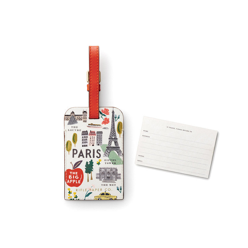 Rifle Paper Co - Luggage Tag - Bon Voyage - Twin Flame Collections