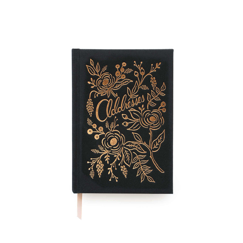 Rifle Paper Co - Address Book - Large - Raven - Twin Flame Collections