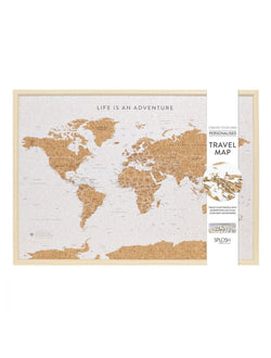 Travel Board Large World Map - Twin Flame Collections